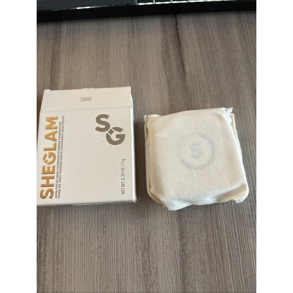 SHEGLAM ~ SKIN FOCUS HIGH COVERAGE POWDER FOUNDATION ~ HONEY ~ 0.39 OZ